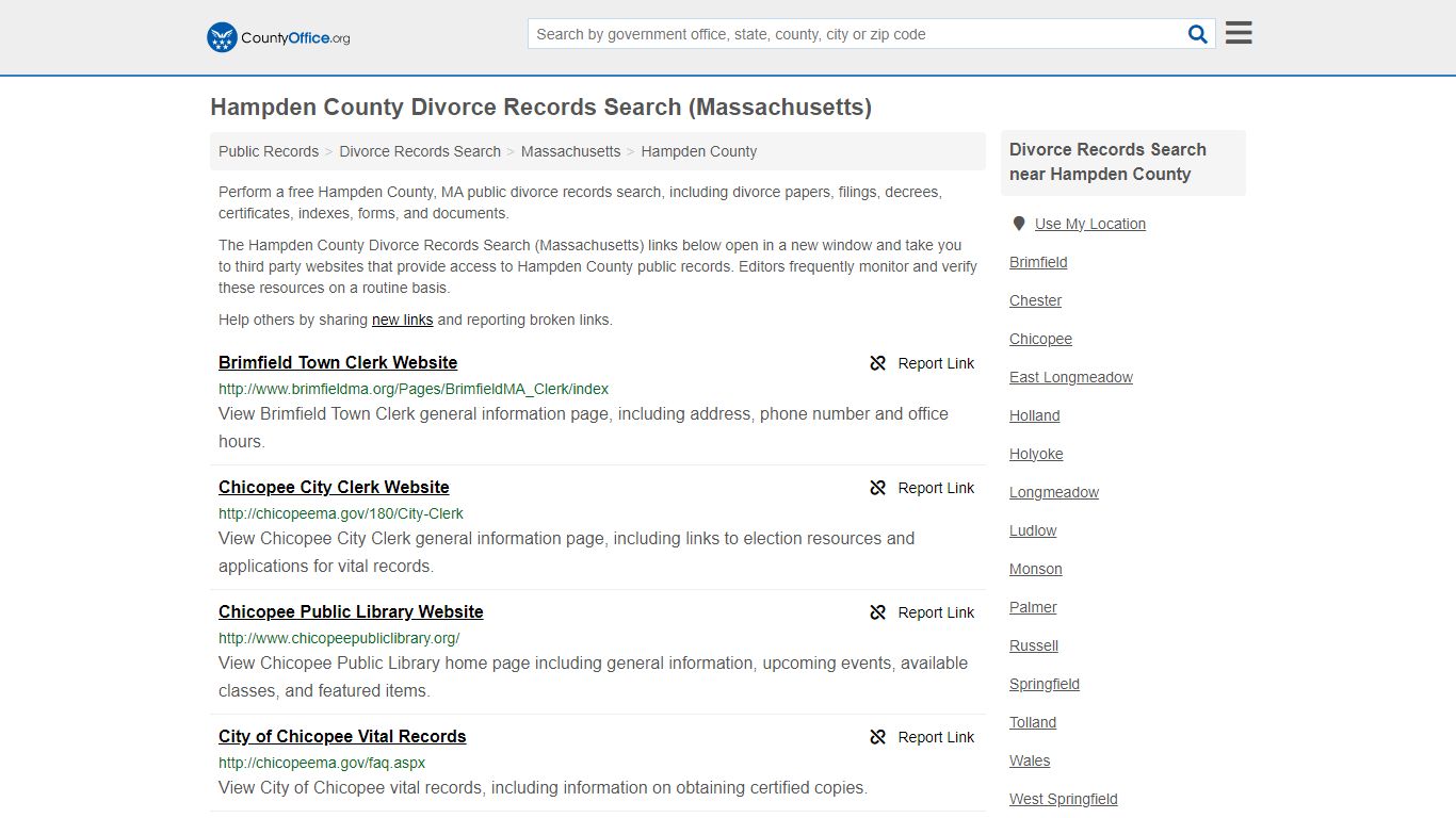 Divorce Records Search - Hampden County, MA (Divorce Certificates ...